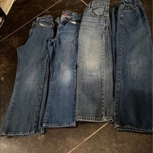 4 pairs size 8 boys jeans